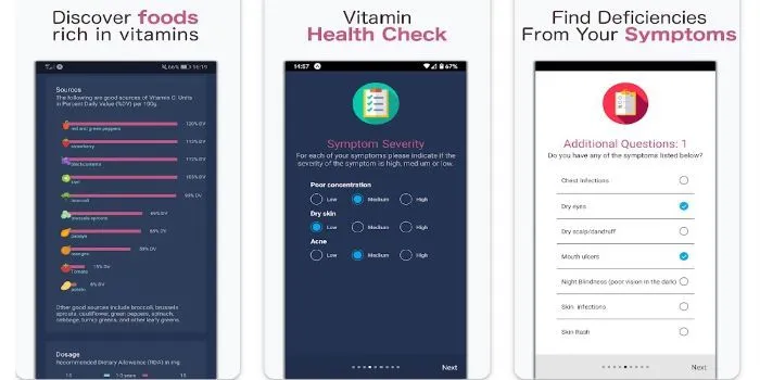 Apps to track vitamin intake