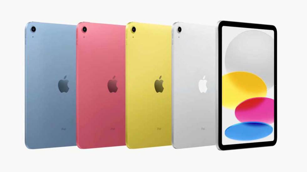 Colors of the new iPad 10 tablet