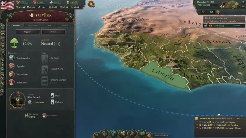 Victoria 3 Review: a social simulation to the nth degree