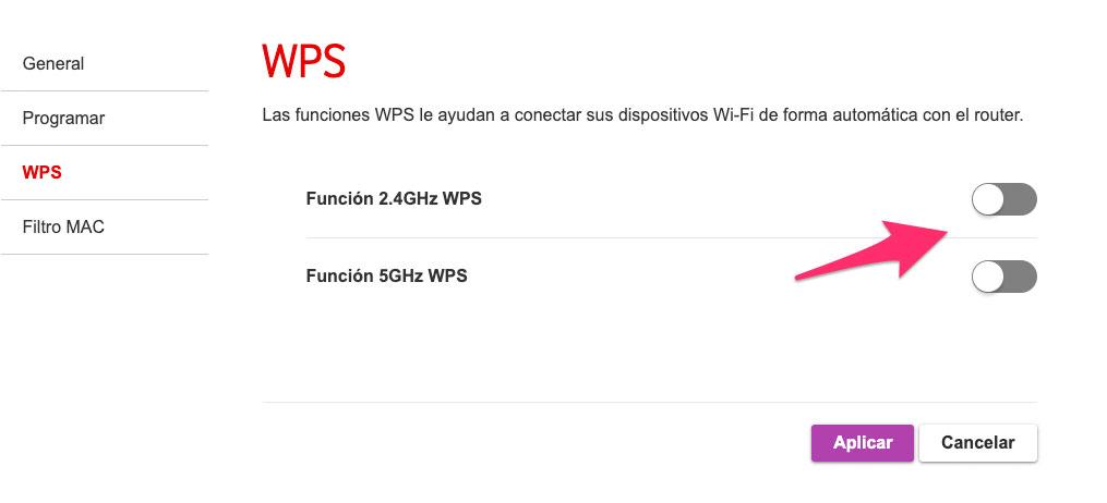 Disable WPS