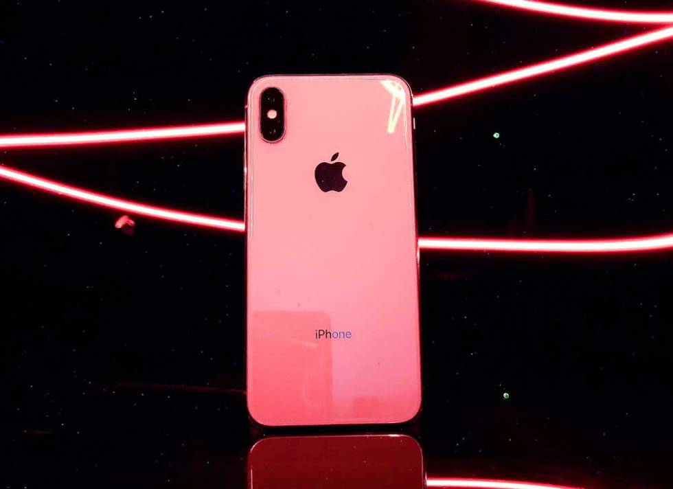 Rear image of an Apple iPhone