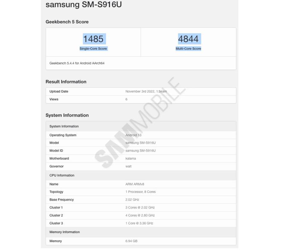 Samsung Galaxy S23+ performance tests