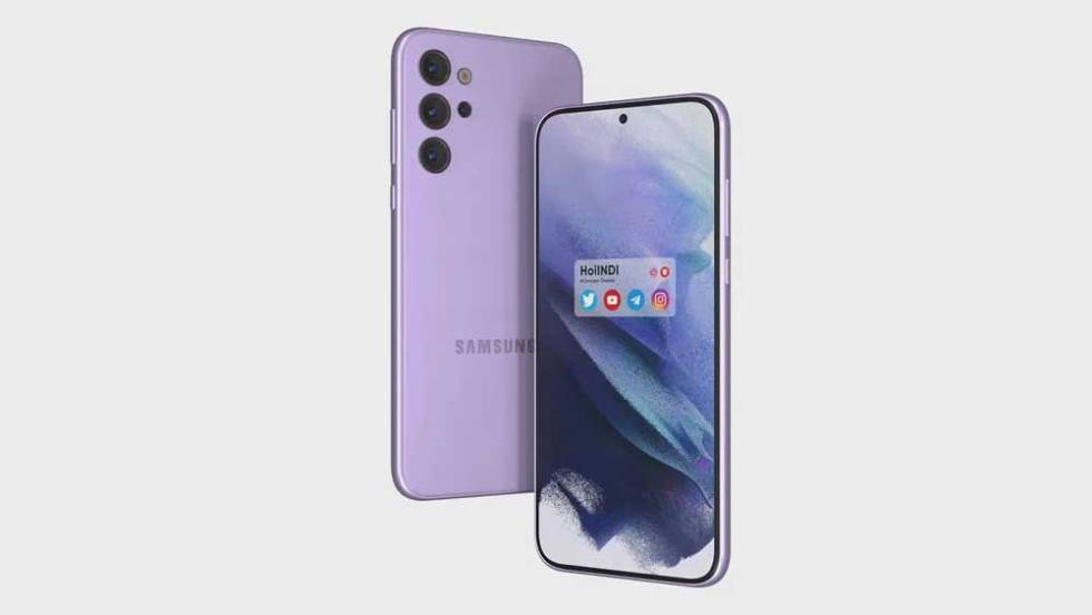 Front image of a Samsung smartphone