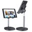 Stand with tablet and phone