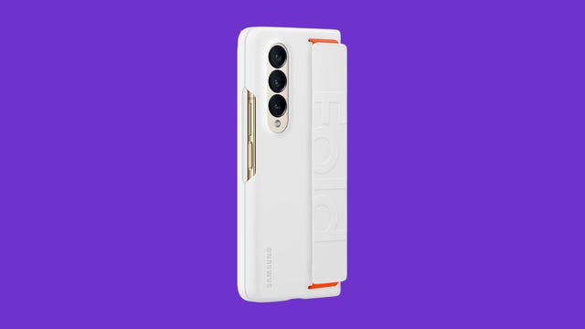 Samsung Galaxy Z Fold 4 silicone grip cover in white