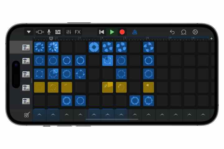 GarageBand for iPhone live loops.