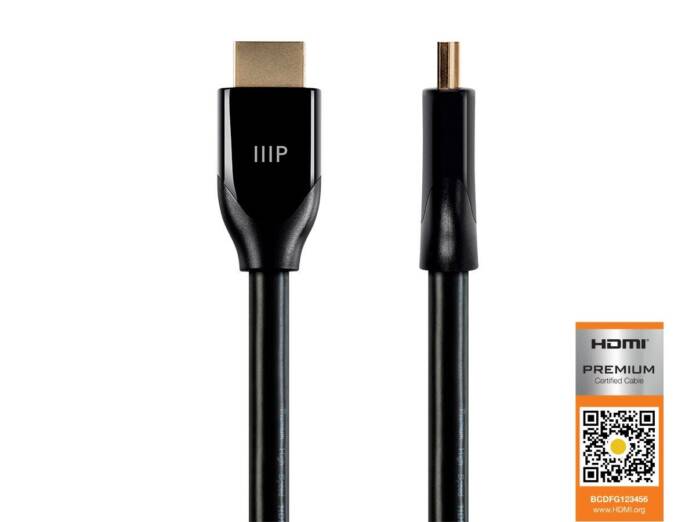 monoprice certified premium high speed hdmi cable 3ft