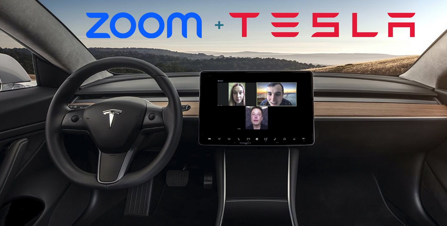 zoom video conferencing tool will soon be integrated into tesla vehicles