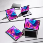lg unveils its first laptop with a flexible display