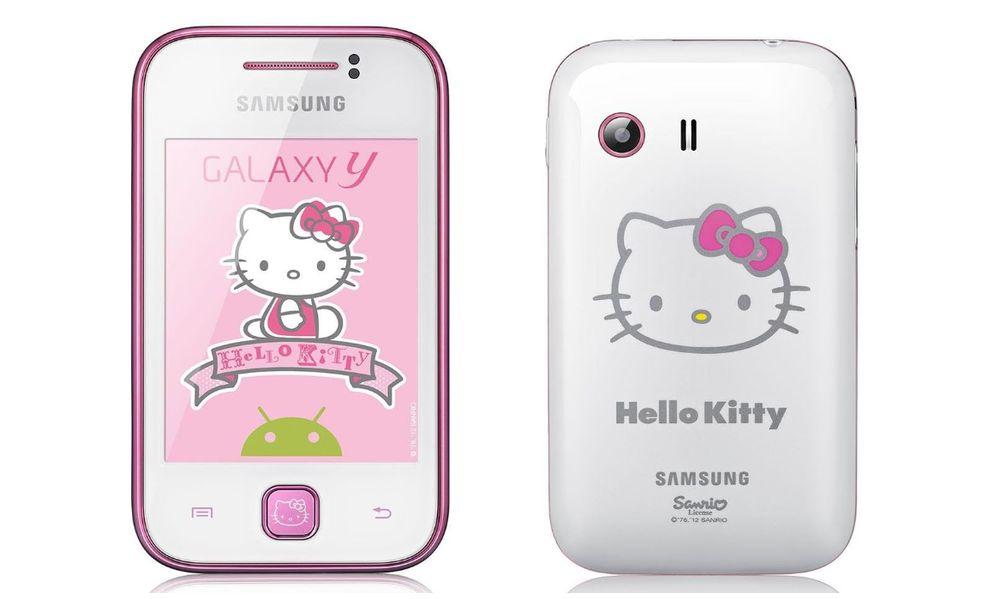 Samsung mobile in a Hello Kitty edition