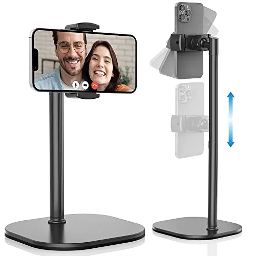 Cooper ChatStand - Adjustable and Portable Mobile Table Stand | Support for Mobile Phone, iPhone, Samsung and More, Ideal for Recording Video, Live Streaming, Video Conferencing (Night Black)
