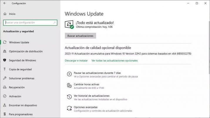 Windows 10 updated