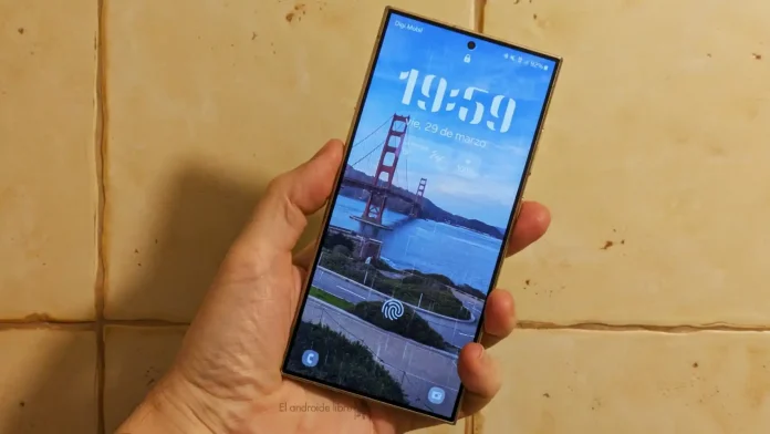 this is how the time looks using artificial intelligence on the lock screen of samsung phones