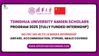 Tsinghua University Amgen Scholars Program 2025 (Fully Funded Internship)