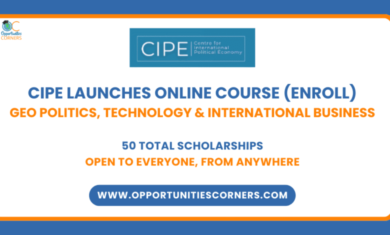 CIPE Online Course on GeoPolitics, Technology and International Business