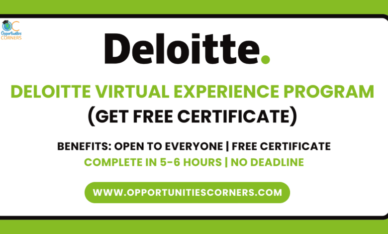 Deloitte Virtual Experience Program (Get Free Certificate)