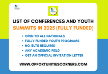 List of Conferences and Youth Summits in 2025 (Fully Funded)