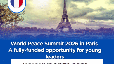 World Peace Summit 2026 in Paris — A fully-funded opportunity for young leaders