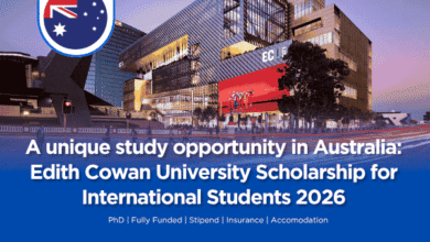 Edith Cowan University Scholarship 2026 in Australia | Fully Funded Opportunity