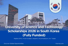 Fully Funded UST Scholarships 2026 in South Korea
