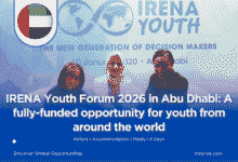 IRENA Youth Forum 2026 in Abu Dhabi: fully-funded opportunity