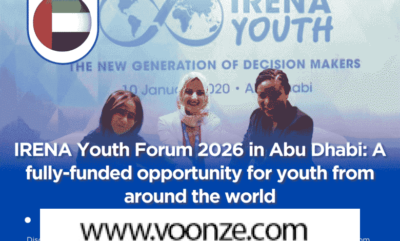 IRENA Youth Forum 2026 in Abu Dhabi: fully-funded opportunity