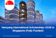 Nanyang International Scholarships 2026 in Singapore (Fully Funded)