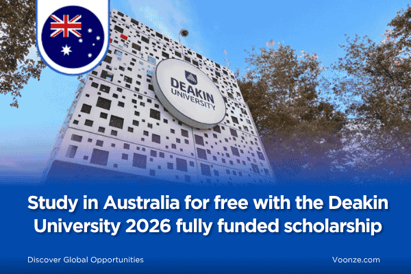 Study in Australia for free with the Deakin University 2026 fully funded scholarship