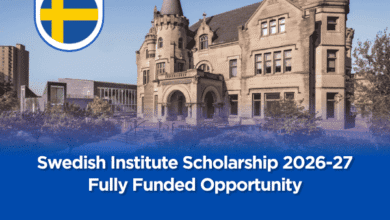 Swedish Institute Scholarship 2026-27: Fully Funded Opportunity