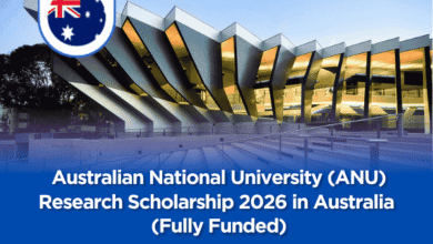 Australian National University (ANU) Research Scholarship 2026 in Australia