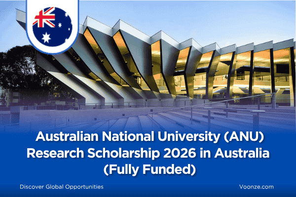 Australian National University (ANU) Research Scholarship 2026 in Australia