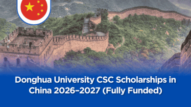 Donghua University CSC Scholarships in China 2026–2027 (Fully Funded)