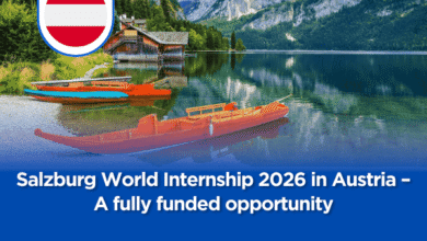 Salzburg World Internship 2026 in Austria – A fully funded opportunity